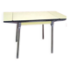Table extensible en Formica jaune