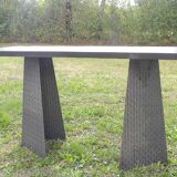 Pair of metal consoles