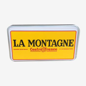 Enseigne lumineuse vintage d'extérieur "la montagne", années 80-90