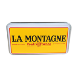 Enseigne lumineuse vintage d'extérieur "la montagne", années 80-90