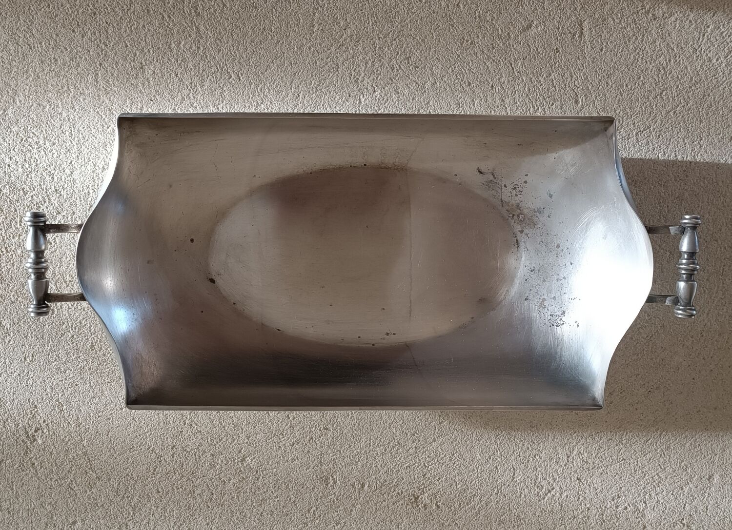 Silver metal basket signed Roux Marquiand