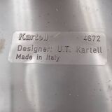 Iconic Kartell 4672 Dark Brown Plastic Paper Basket - Ufficio Tecnico Design
