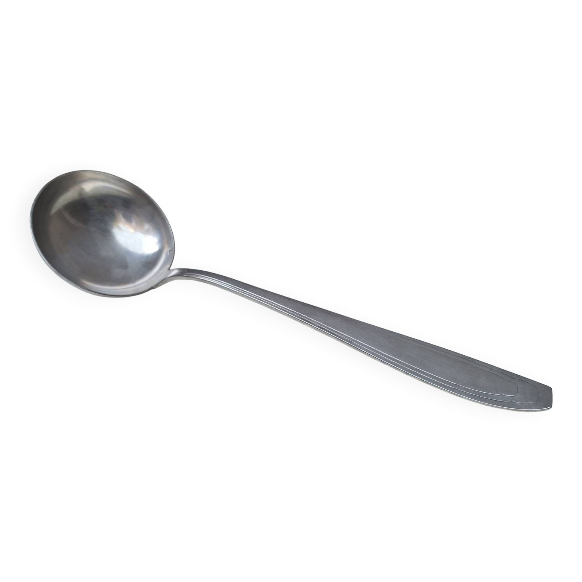 Apollo silver-plated metal ladle