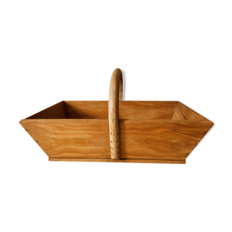 Wooden picking basket