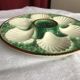 4 vintage oyster plates