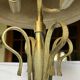 Vintage metal/glass mushroom table lamp