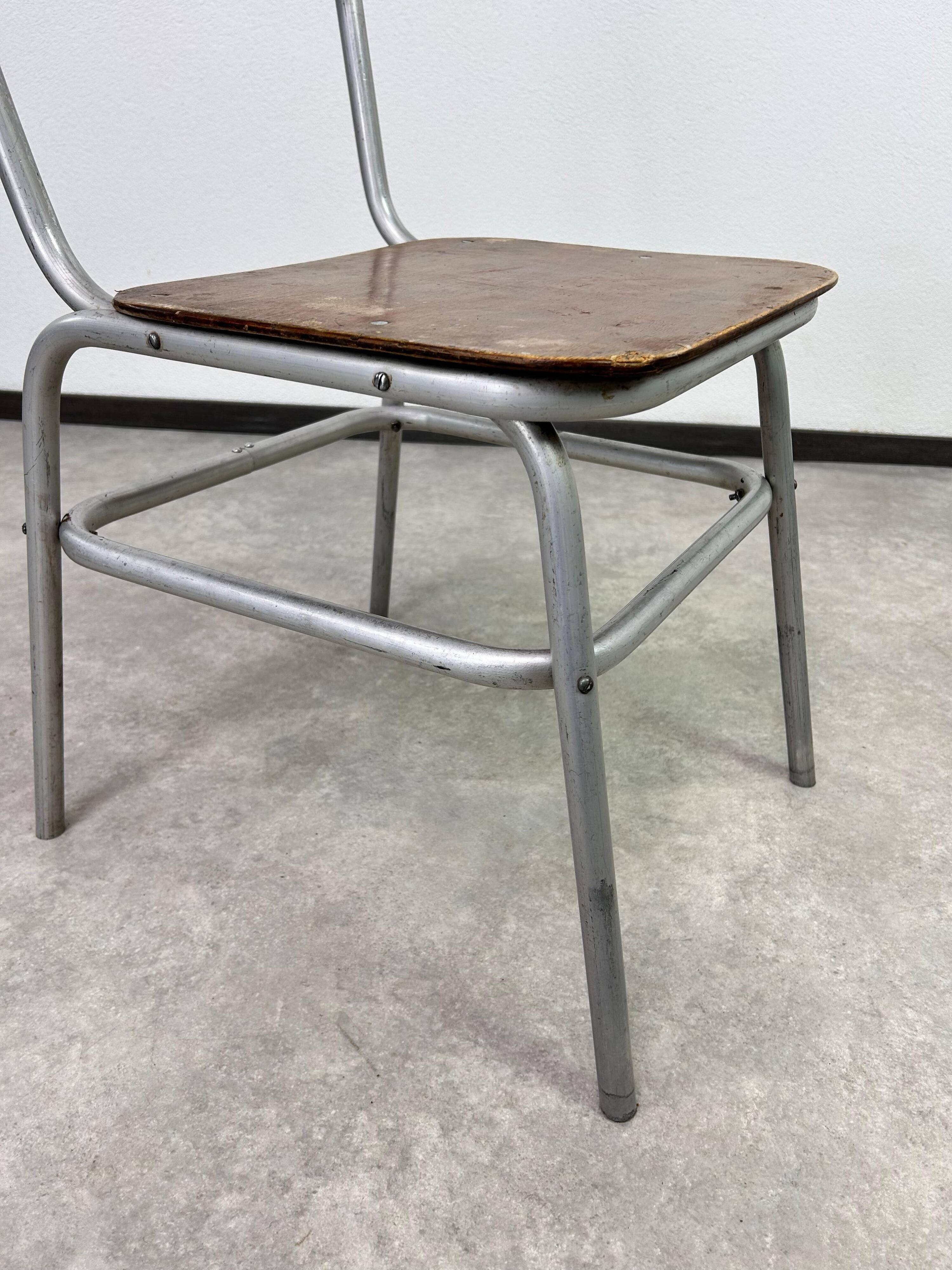Vintage aluminium dining set