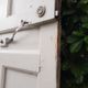 Old solid wood entrance door H225xW86cm right-hand push
