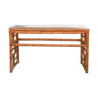 Console bambou années 60