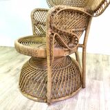 Emmanuelle wicker rattan armchair