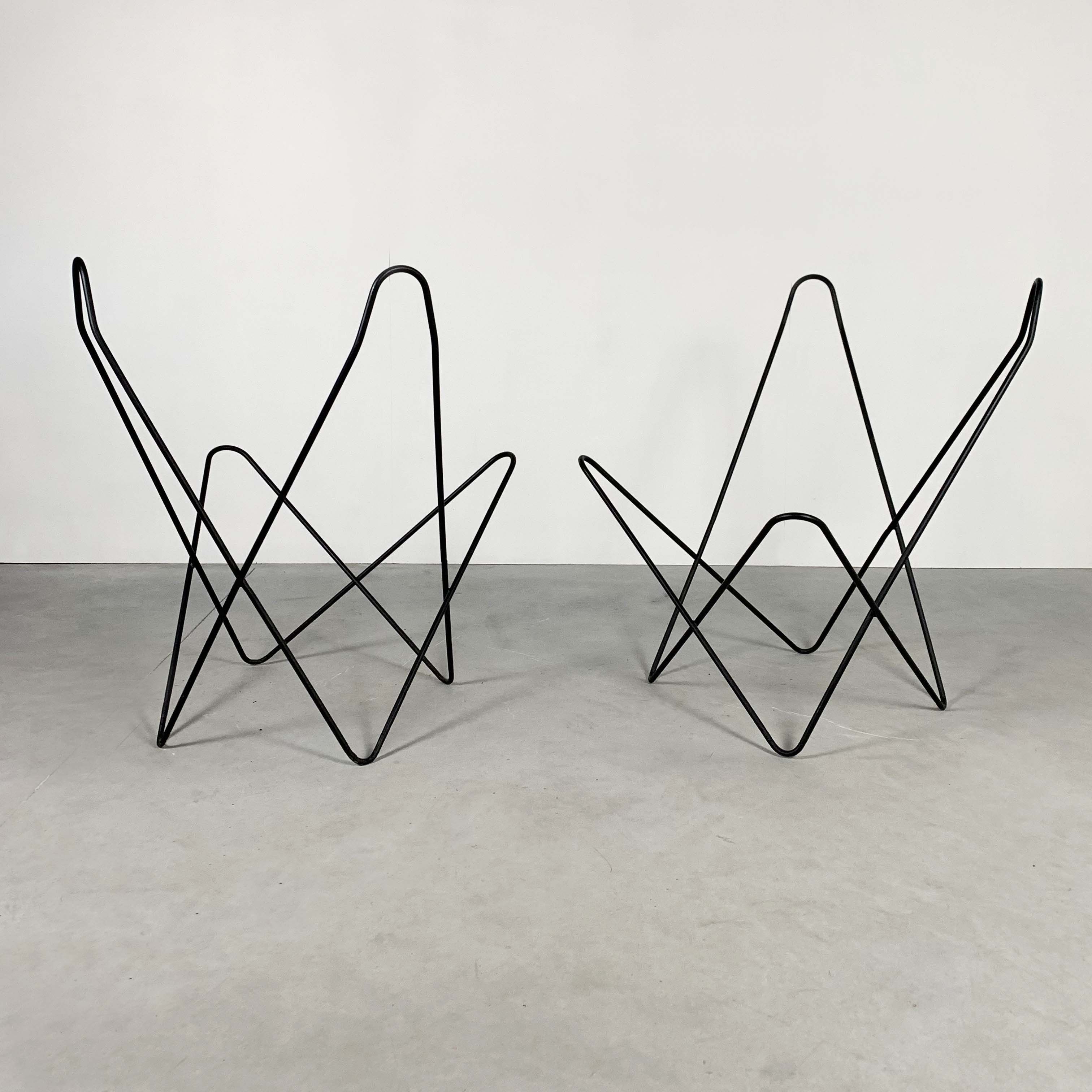 Set of 2 Butterfly, BKF armchairs by Jorge Ferrari Hardoy for Knoll, 1970
