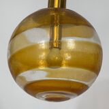 Mid-century Italian Murano glass sphere pendant lamp from 60s