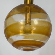 Mid-century Italian Murano glass sphere pendant lamp from 60s