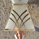 Pair of wall lights, copper and opaline vintage, years 50
