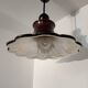 70s ceramic flower pendant light