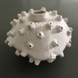 Artist's vase in raku