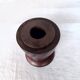 Solid wenge wood cylinder candle holder