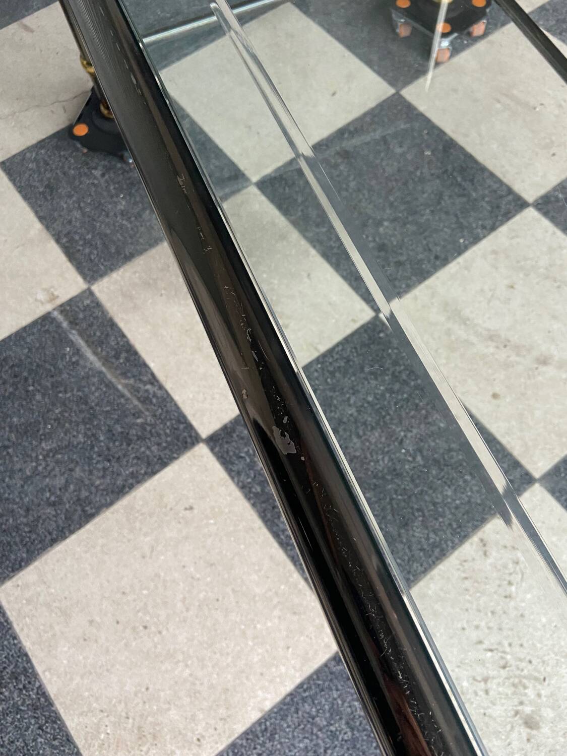 Vintage glass coffee table