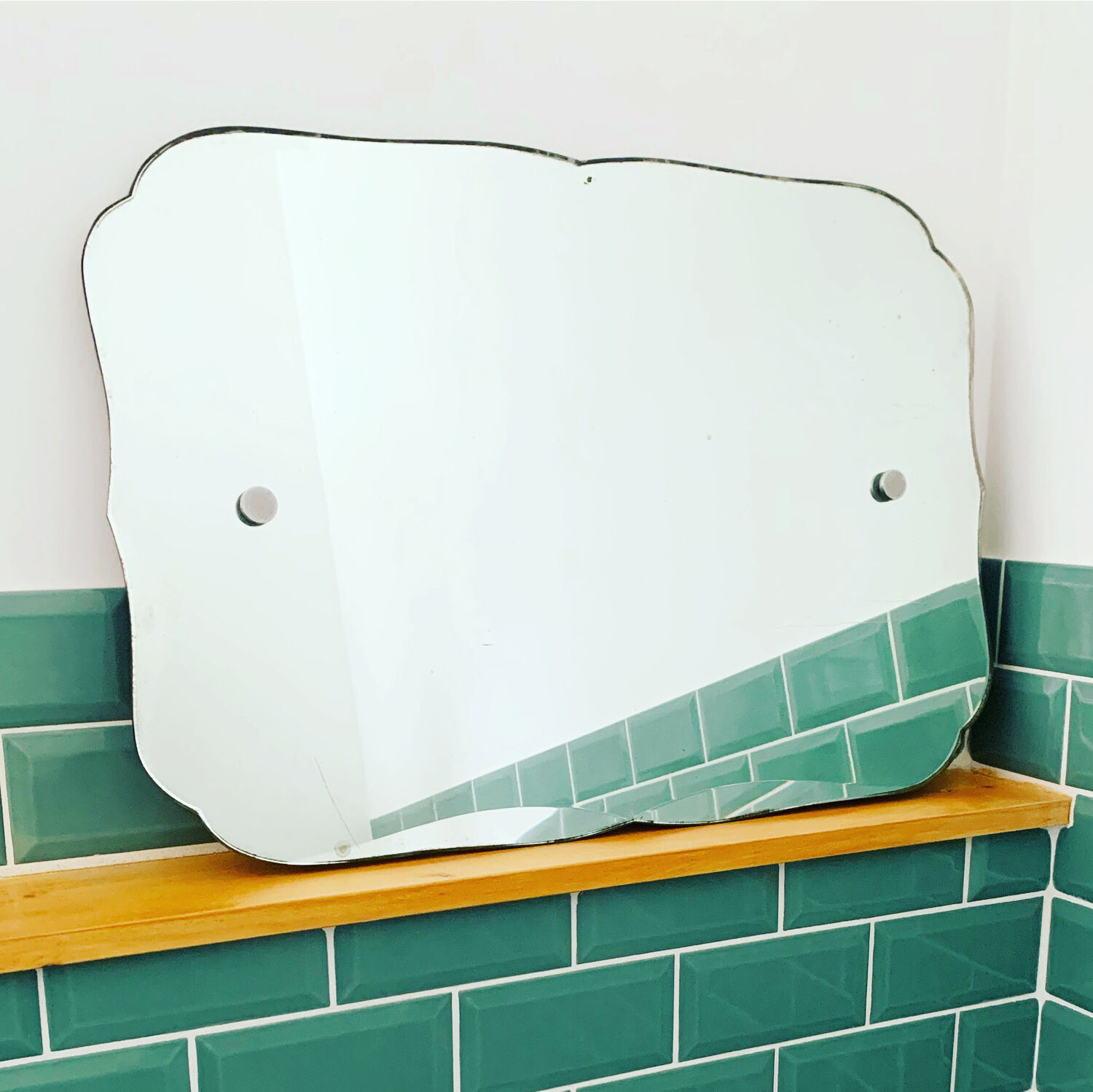 Art Deco beveled mirror