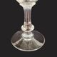 9 crystal white wine glasses from St. Louis model Cléo and their decanter.