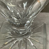 Diamond-cut crystal baluster vase with Lorraine cross