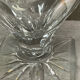 Diamond-cut crystal baluster vase with Lorraine cross
