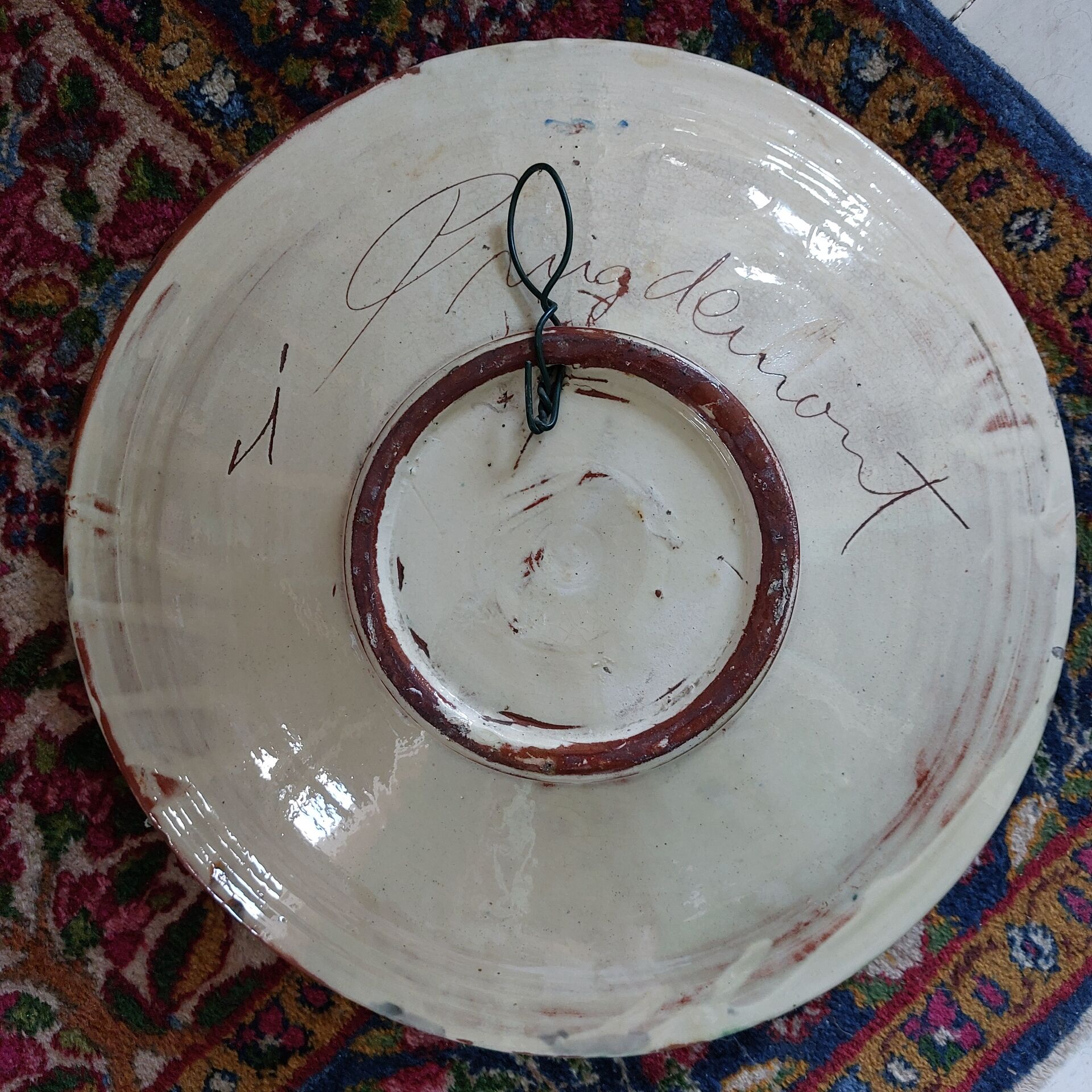Plat Puigdemont Poisson 35 cm vintage