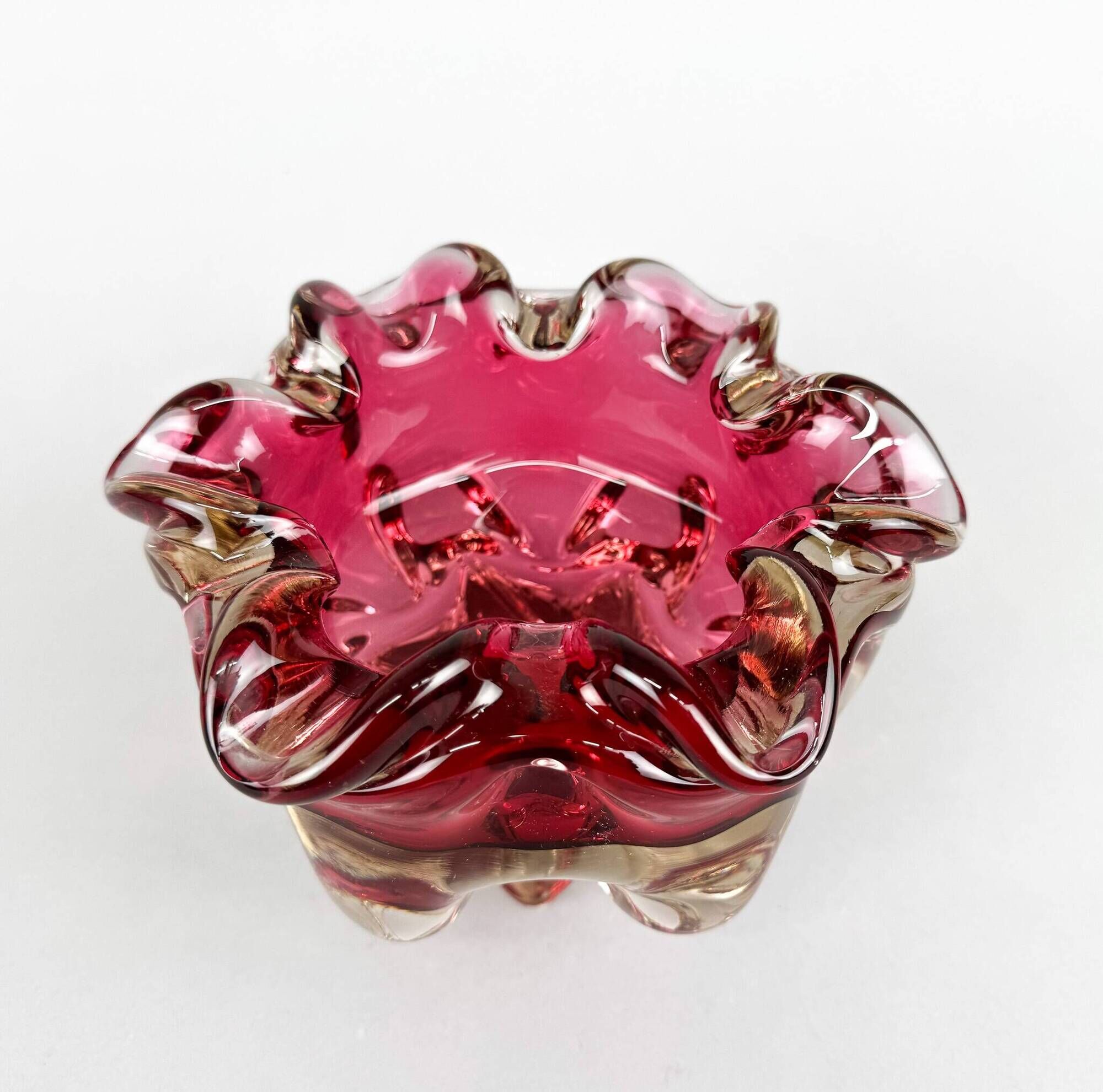 Art Glass Bowl by Josef Hospodka for Chribska Glassworks, 1960's