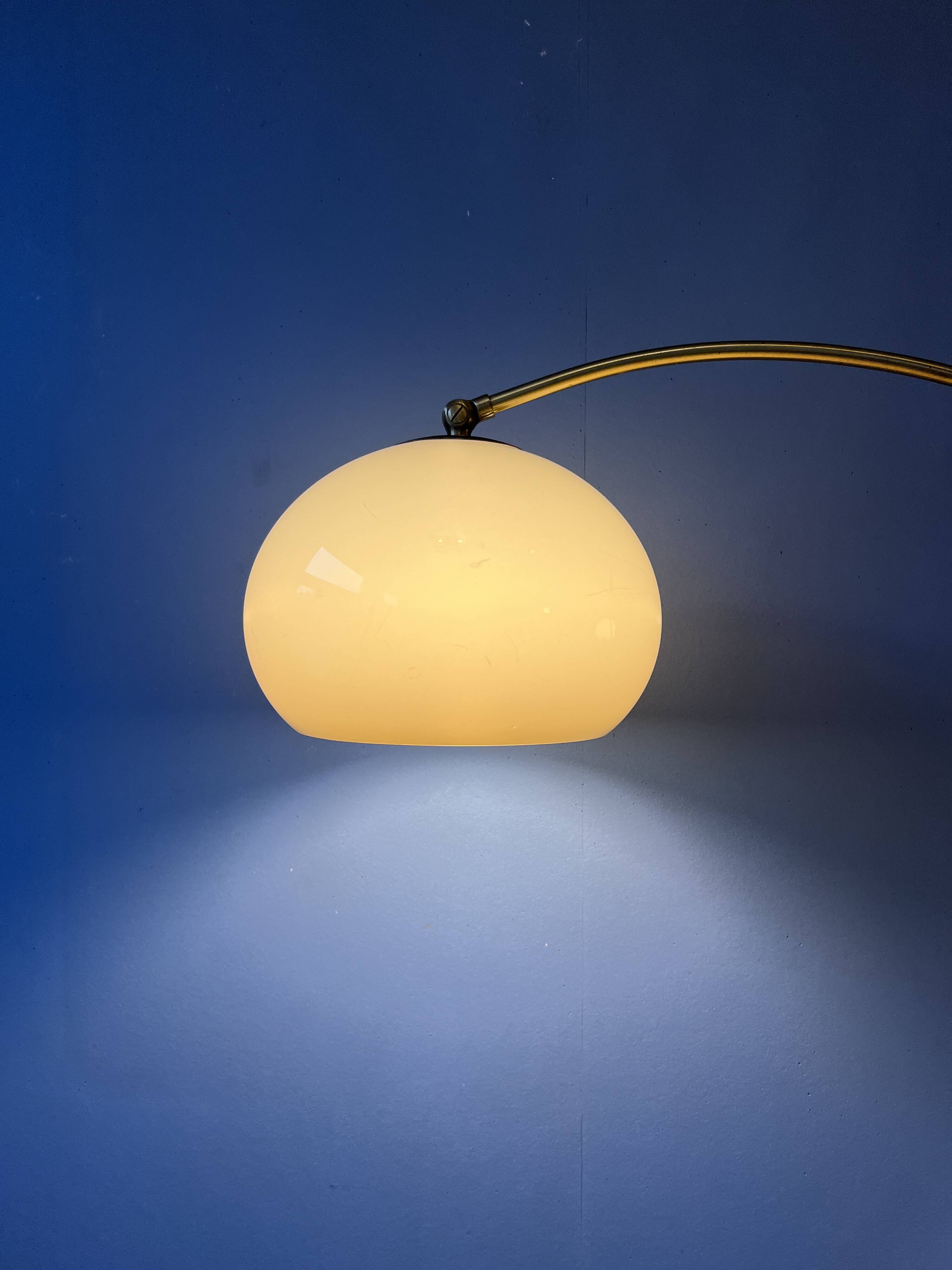 Vintage Dijkstra double arc mushroom floor lamp