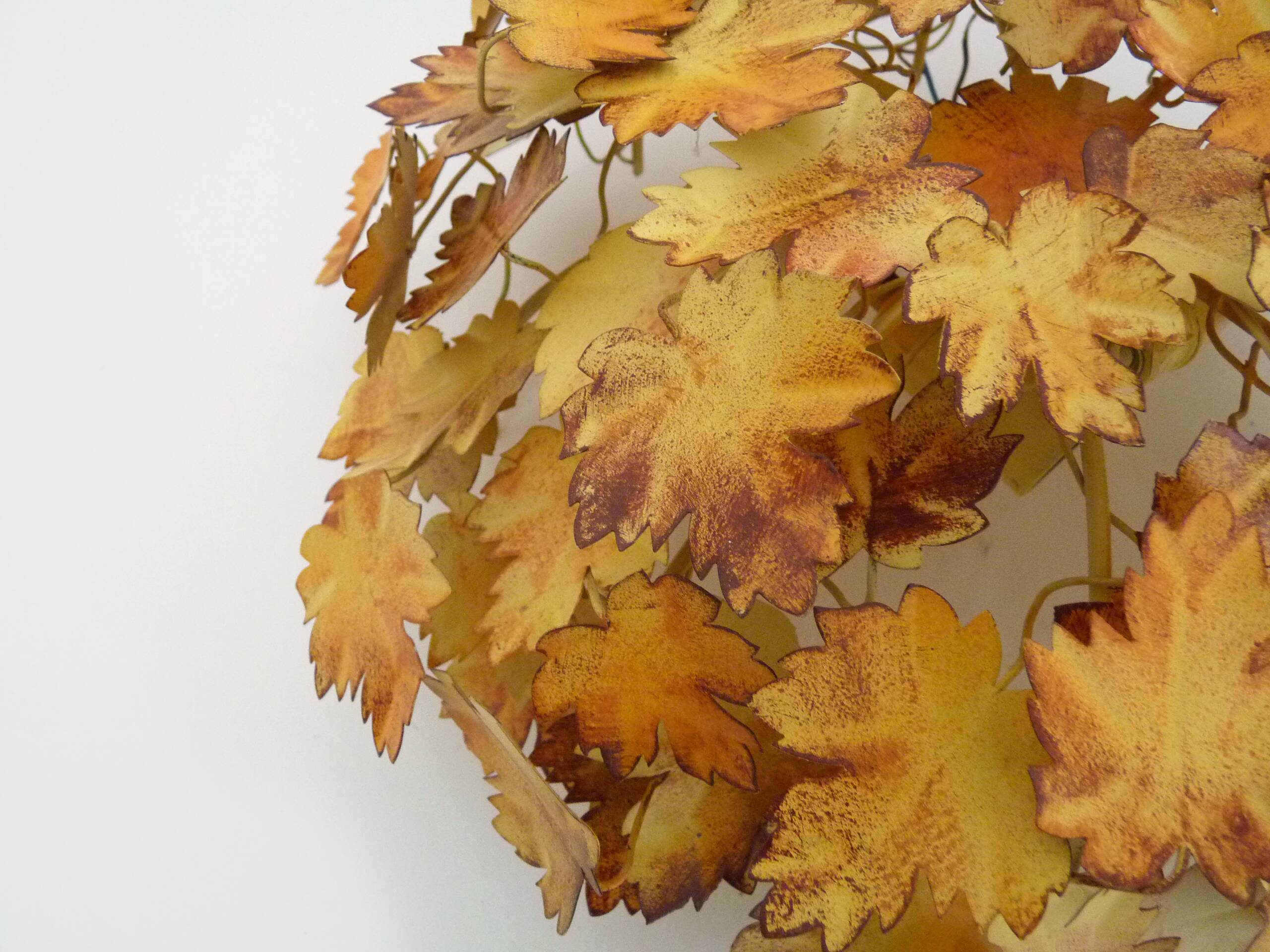 Vintage maison art et floritude ceiling light. autumn leaf