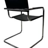 Vintage Breuer style leather chair B32/34 Italian Design