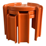 Nesting coffee tables by Giotto Stoppino for Kartell vintage 1970