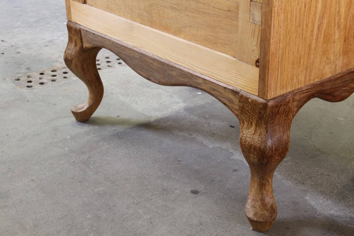 Vintage Danish 1967 Highboy 6 Drawer Dresser in Oak