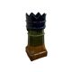 Antique French Glazed Ceramic Chimney Pot Planter