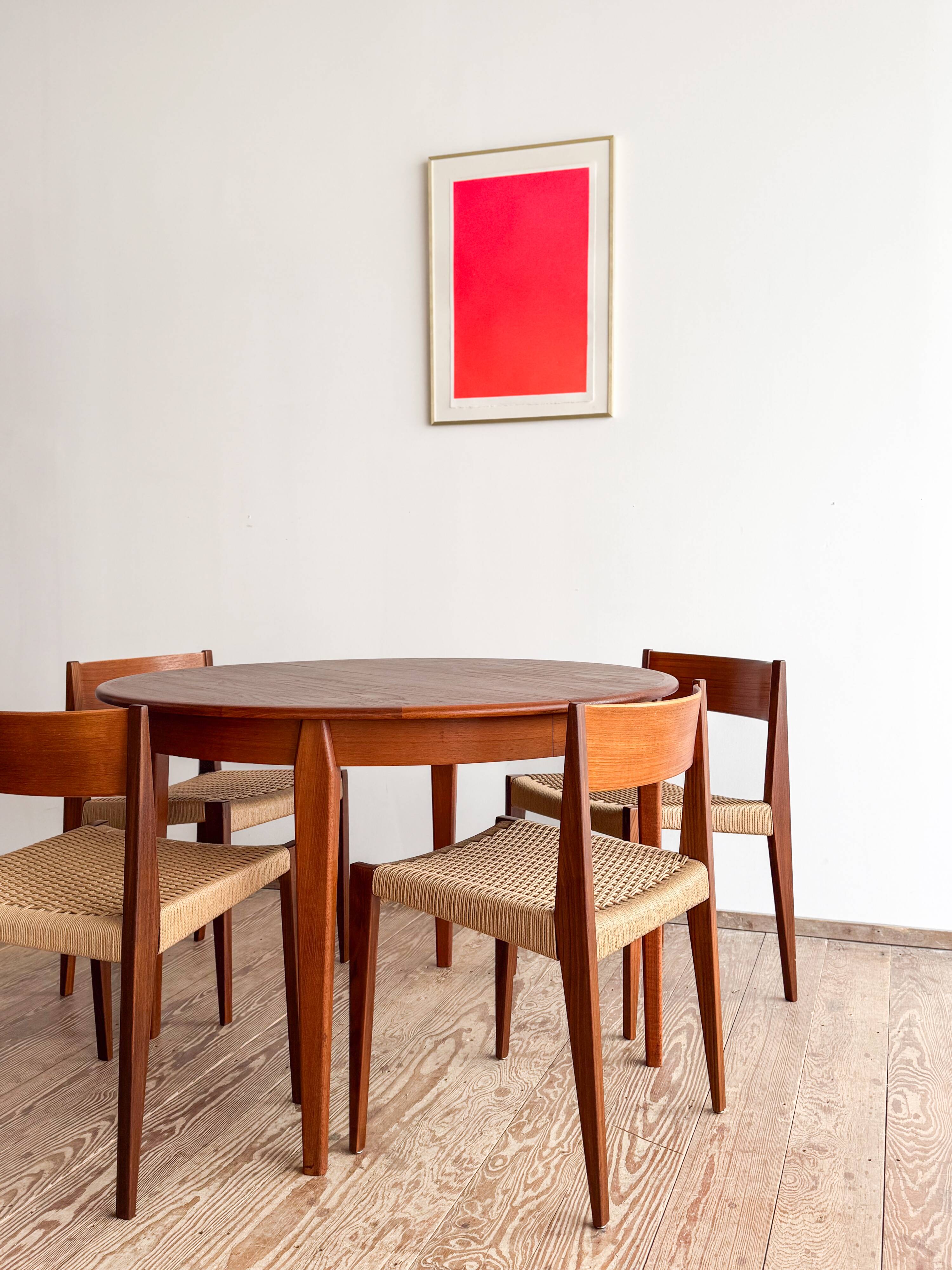 Danish table by Sighs & Sons in extendable teak, Mid Century, 1960.