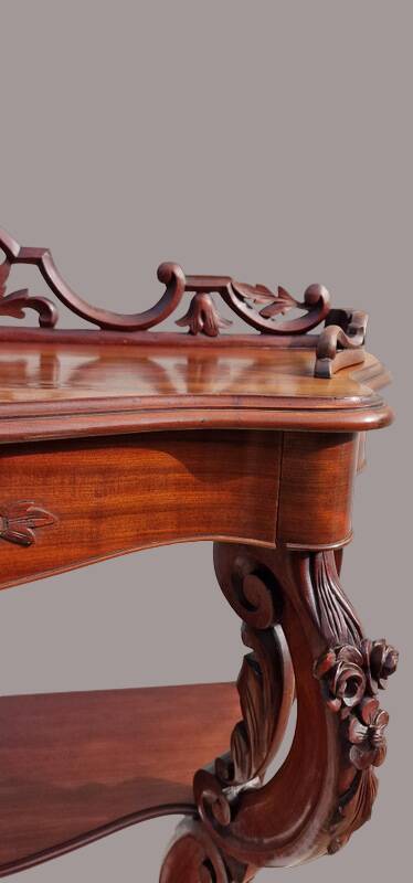Mahogany console