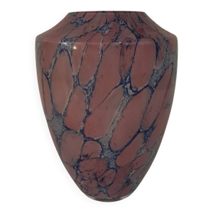 vase marbré en verre
