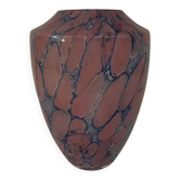 Marbled vase in hand-blown glass. La Rochère