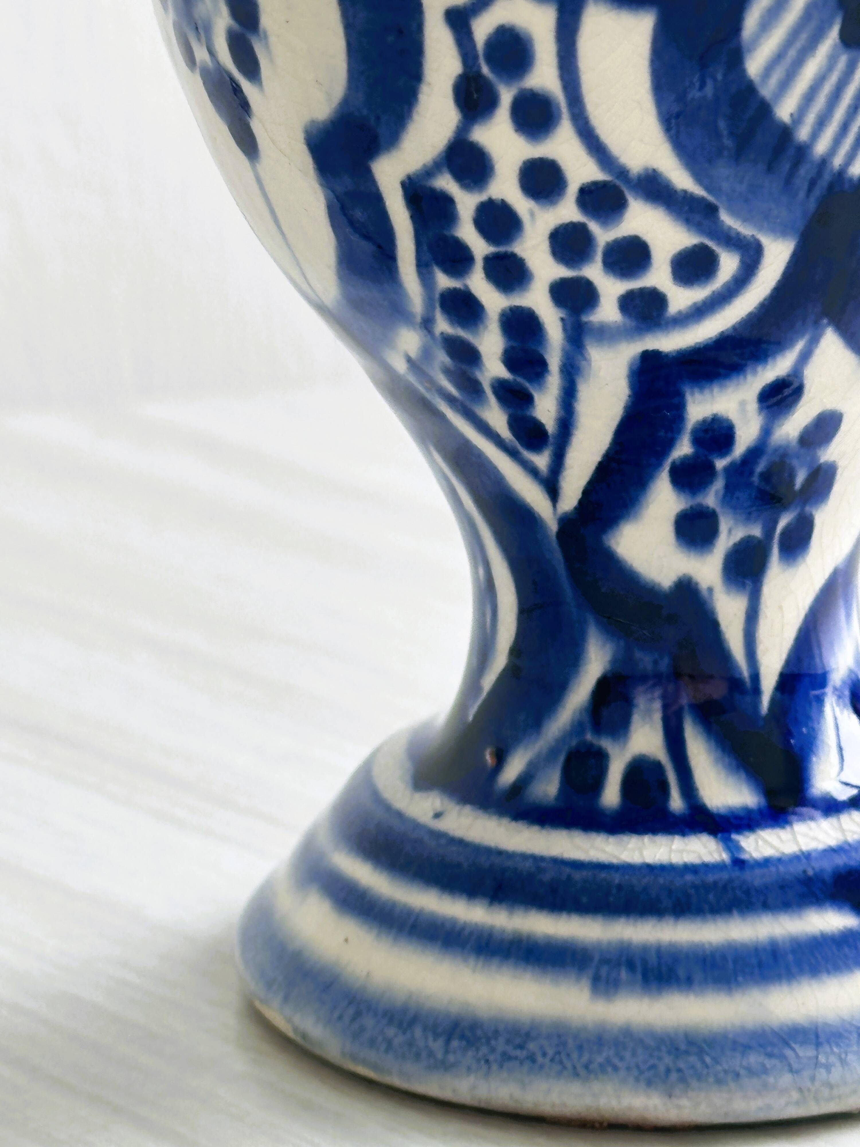 Hand painted North African style vase.