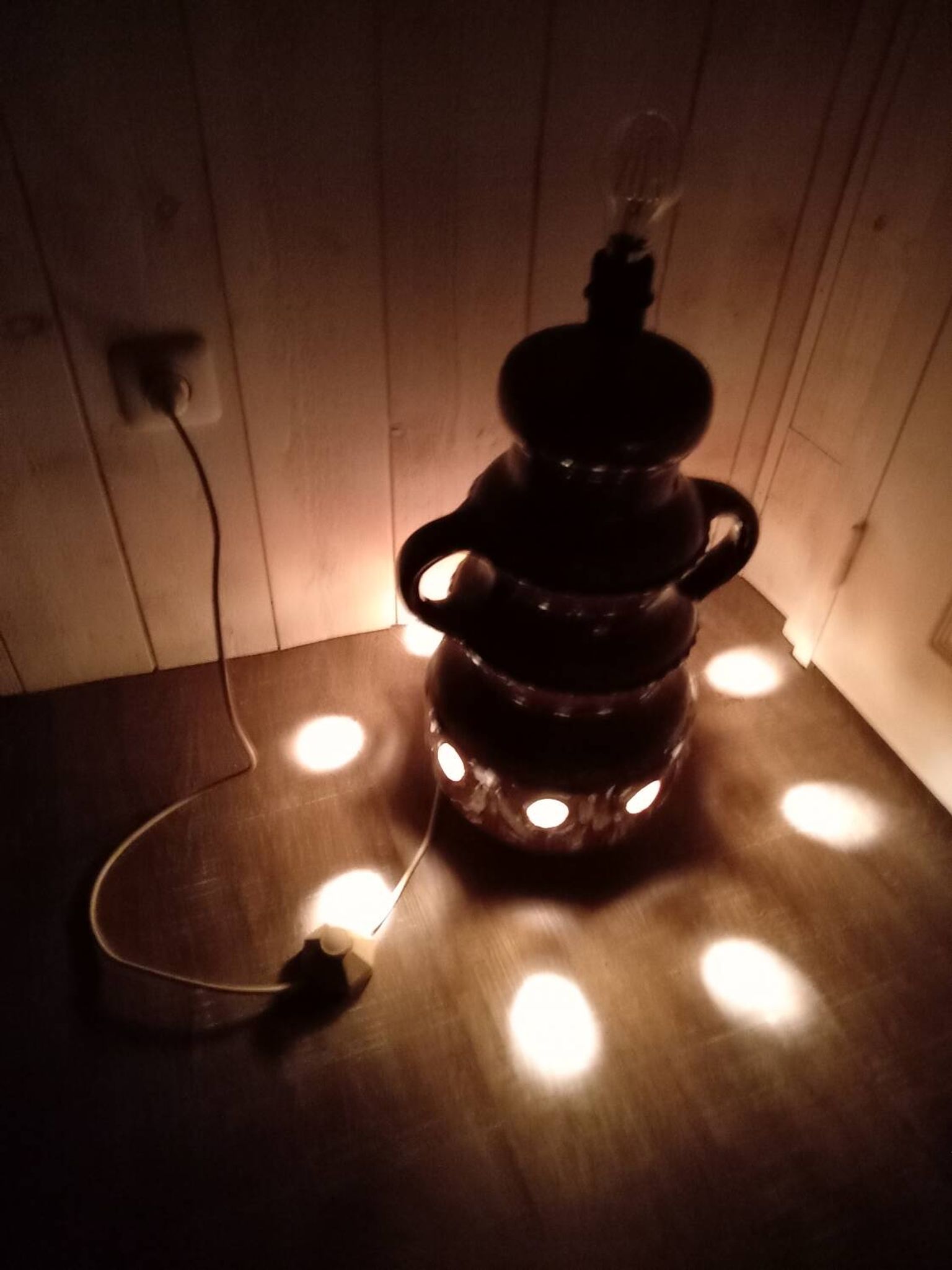 Lampe de sol années 7