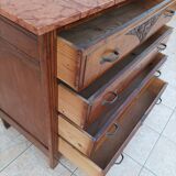 Art Deco walnut commode