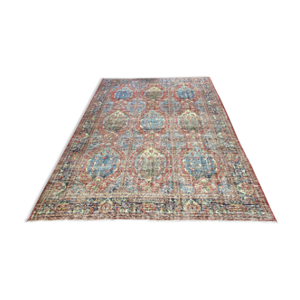 Boho home muted area rug 8x11 muted oushak rug