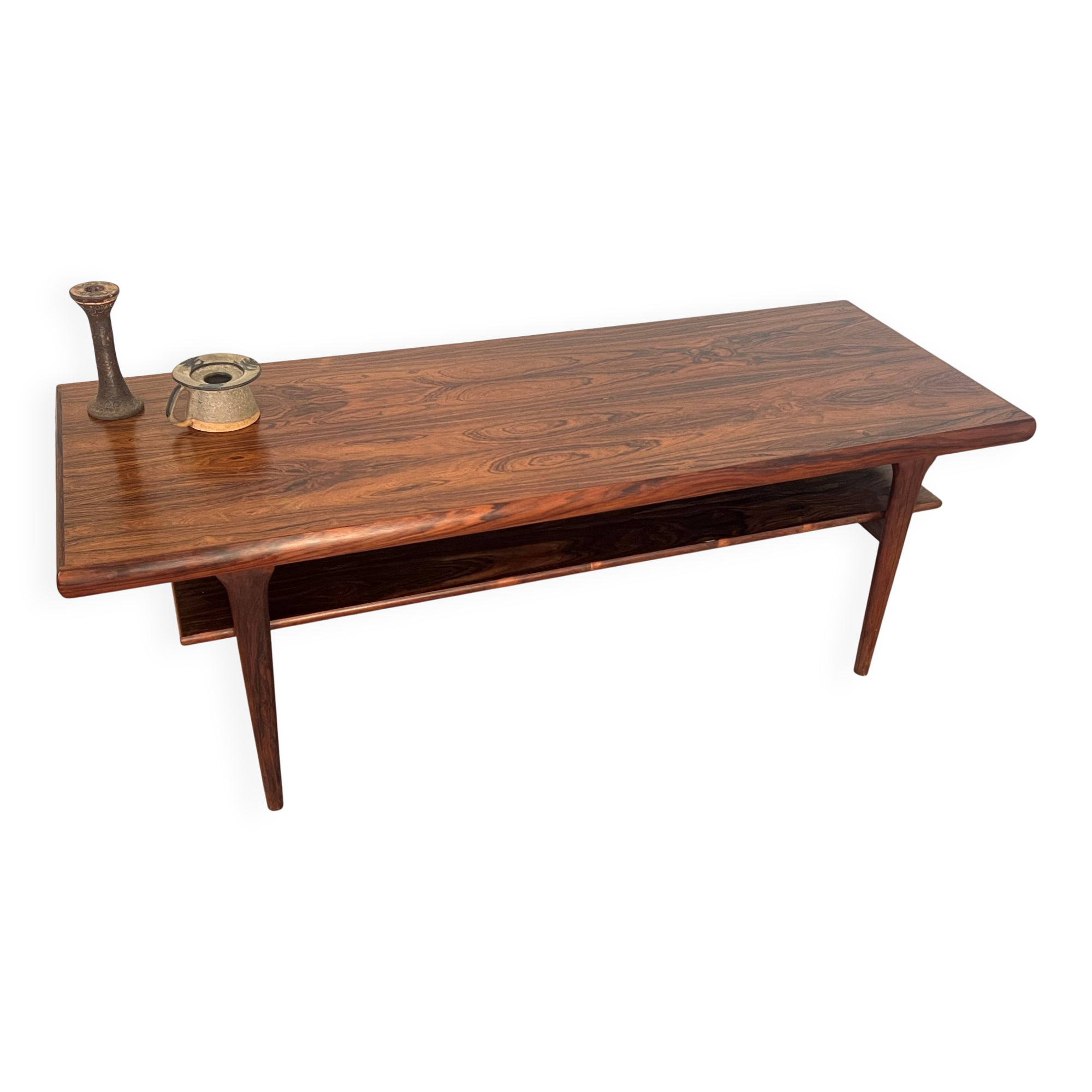 Scandinavian rosewood coffee table, 1950s Denmark