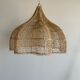 Rattan pendant lamp in the shape of a flower