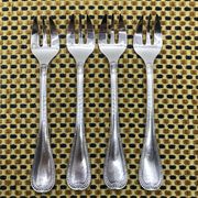 4 Christofle silver-plated oyster forks, Malmaison model
