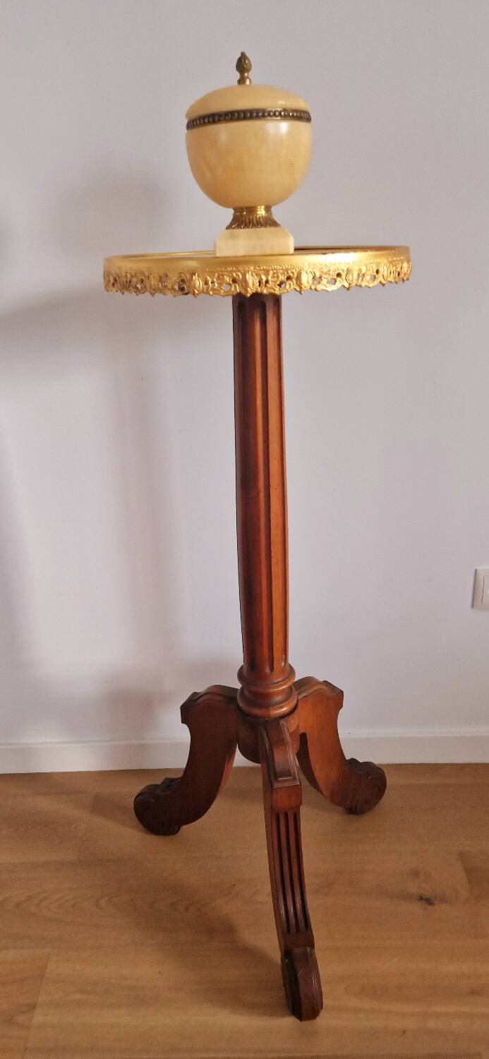 Louis xvi style high pedestal table