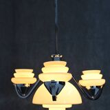 1930s Art Deco Chandelier, Czechoslovakia