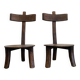 Pair of Brutalist Chairs