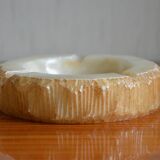 Beige alabaster ashtray