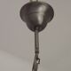 Italian Vintage Silver Brushed Metal 3 Light Flemish Style Chandelier